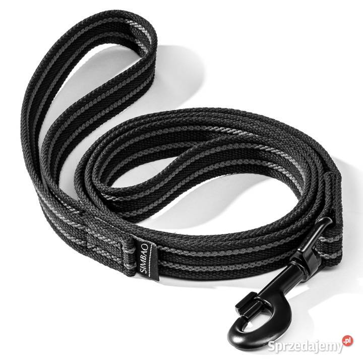 Mocna smycz treningowa duży pies czarna 7m Oświęcim
