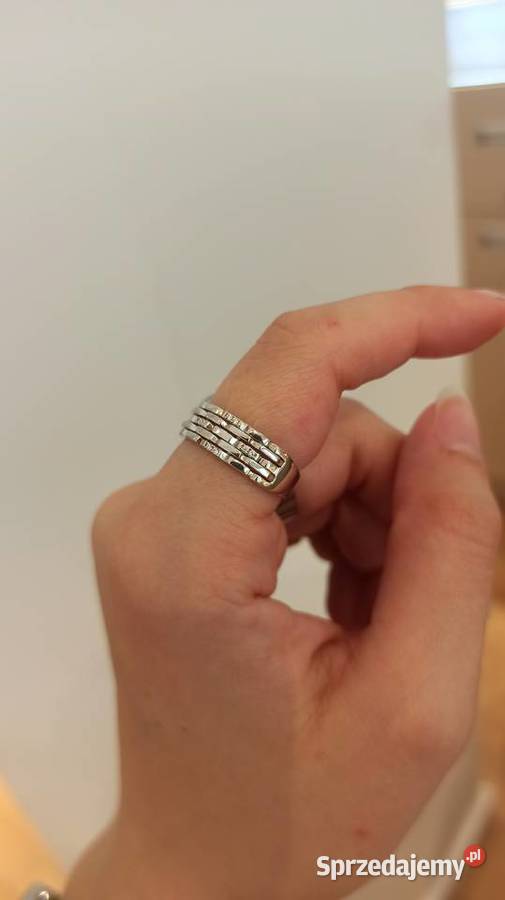 Srebrny pierścionek UNIWERSALNY obrączki z