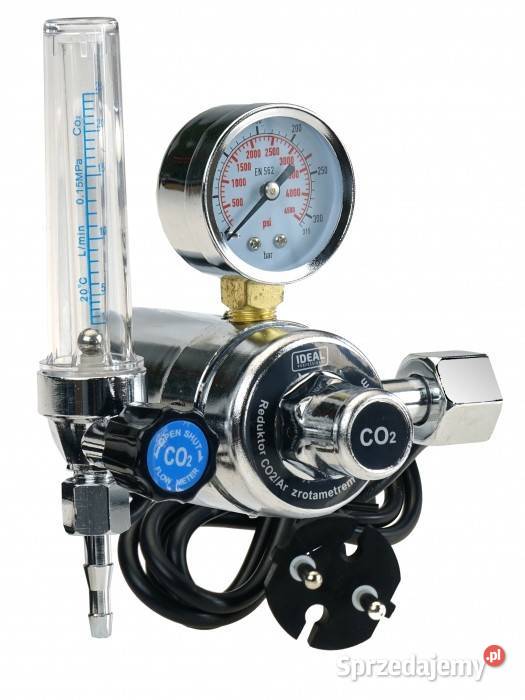 Reduktor CO2Ar z rotametrem i podgrzewaczem 230V Rzeszów