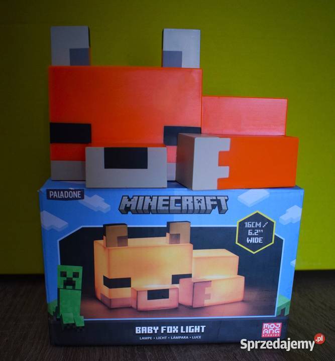 Minecraft Fox Lisek lampka nocna nowa nieużywana Chełmno