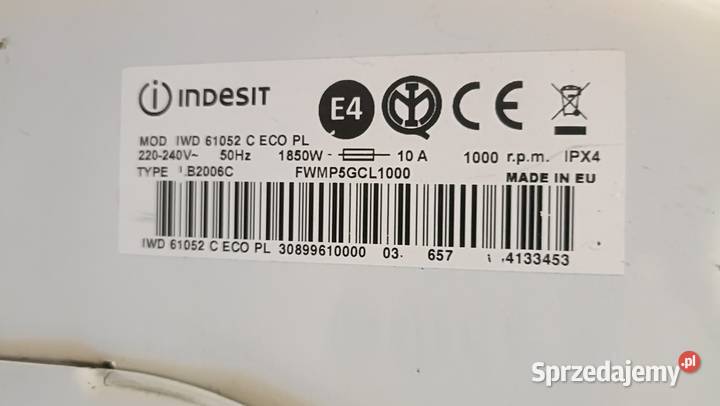 Pralka INDESIT IWD61052 Pralki i suszarki