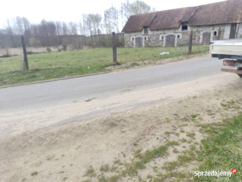 Działka budowlana z budynkiem stawem szambo Sprzedaż warmińsko-mazurskie Danowo