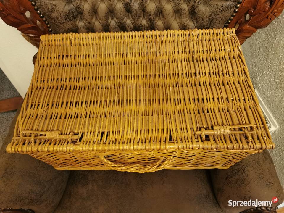 Kosz skrzynka Ratan wiklina ładny stylowy inny kolor Łódź