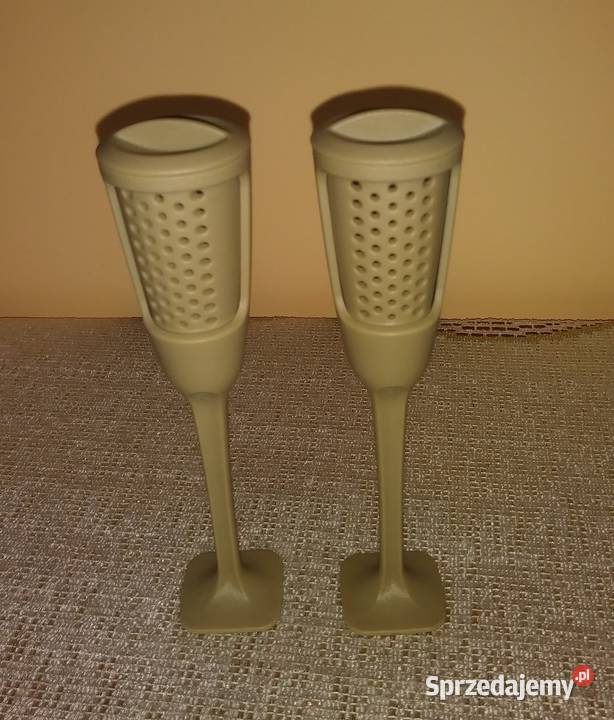 Solniczka i pieprzniczka Tupperware odcienie brązowego Wałbrzych sprzedam