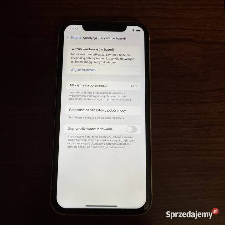 iPhone XR 128GB żółty Nowa bateria 100 Szkło Warszawa