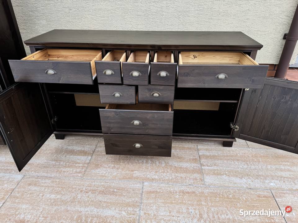 Witryna drewniana Markor Ikea kredens regał