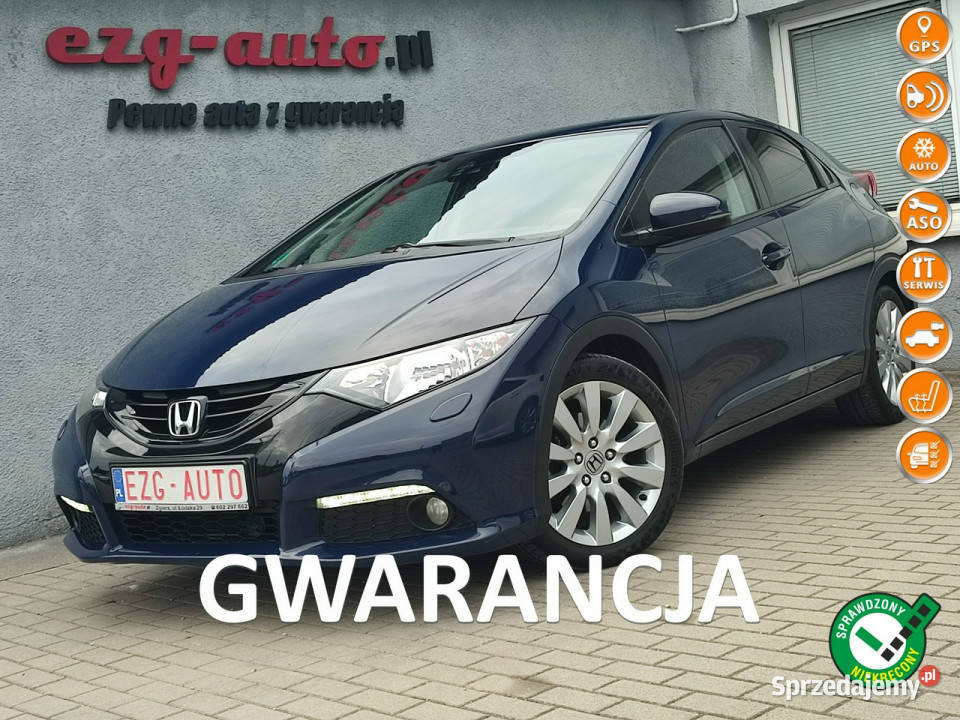 Honda Civic Nawigacja kamera bogata bezwypadkowy Motoryzacja łódzkie Zgierz sprzedam