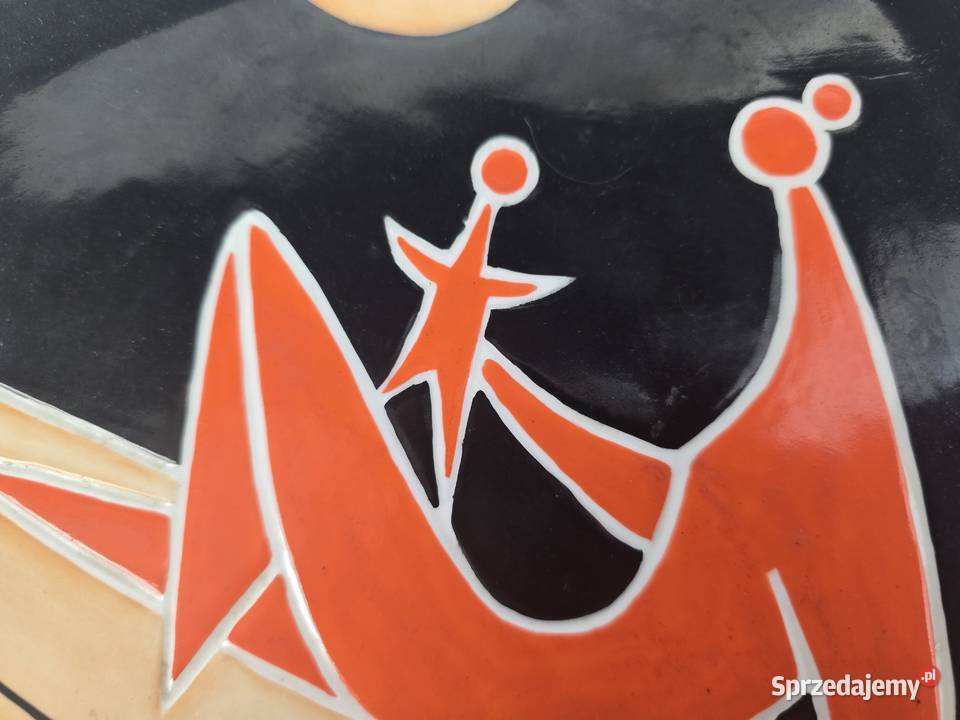 Patera art deco Zsolnay Trk Jnos Węgry lata 60te Warszawa