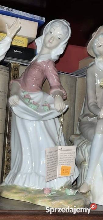 Figurki dziewczyny z różami Lladro Z manufaktury Porcelana i szkło Gdańsk sprzedam