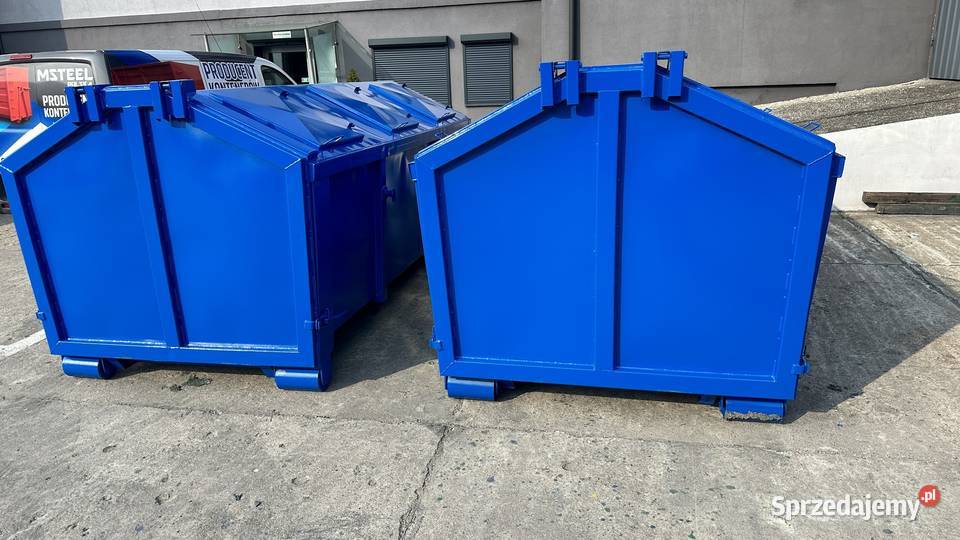 Kontener KP7 KRYTY 6 włazówODPADY pojemnik Warszawa