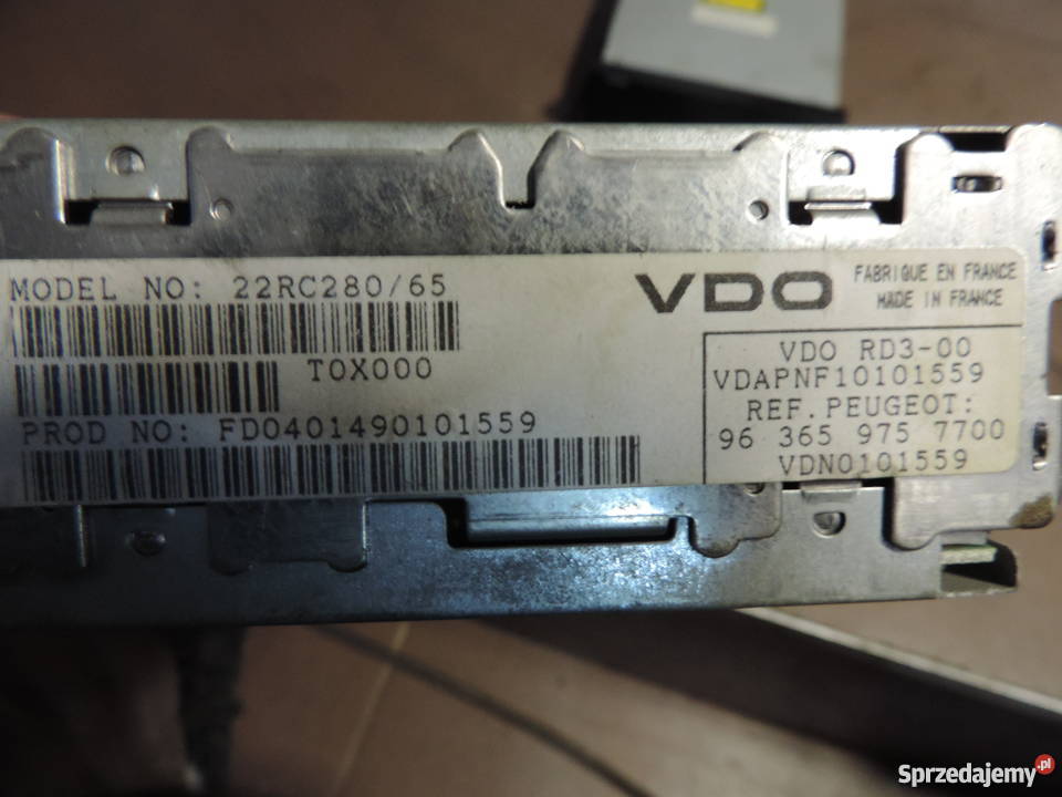 PEUGEOT 207 307 LIFT CITROEN C2 C3 C4 radio CD