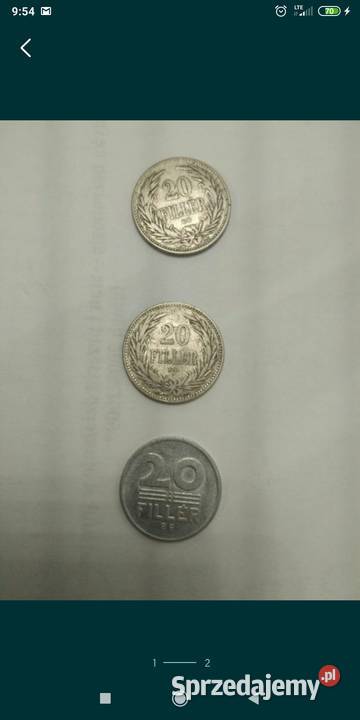 Monety 20 filler wegry Bolesławiec