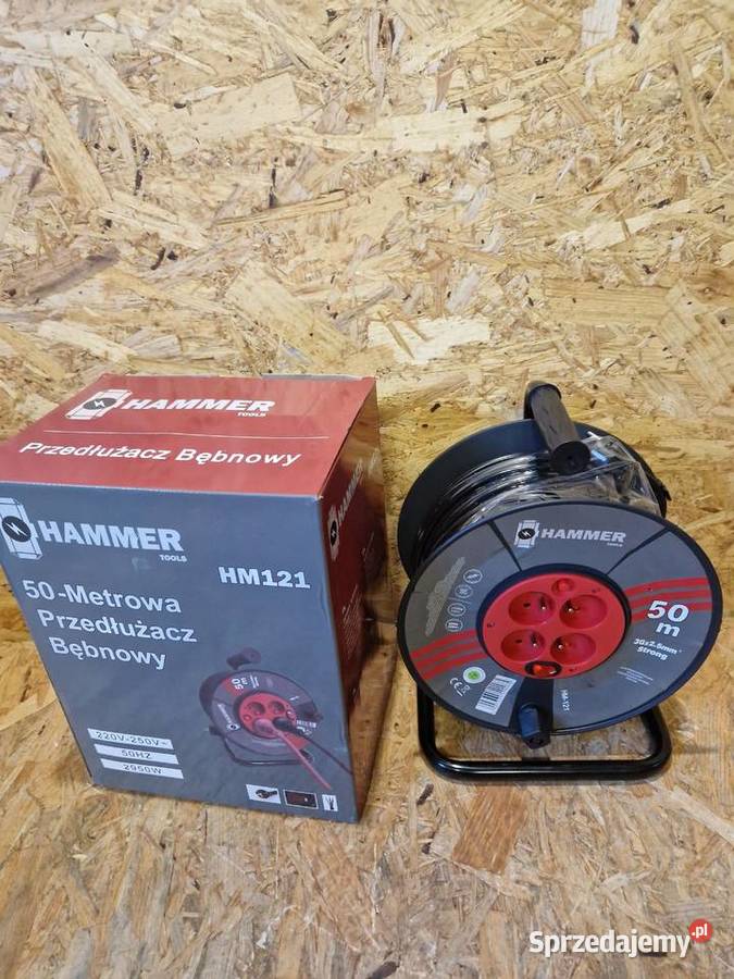 PRZEDŁUŻACZ BUDOWLANY Hammer HM 121 ogrodowy 50M Głogowa