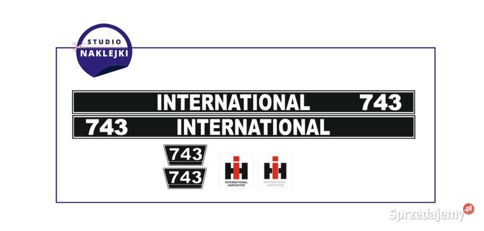 Naklejki ciągnik traktor Case International 743 Pozostałe Gorlice