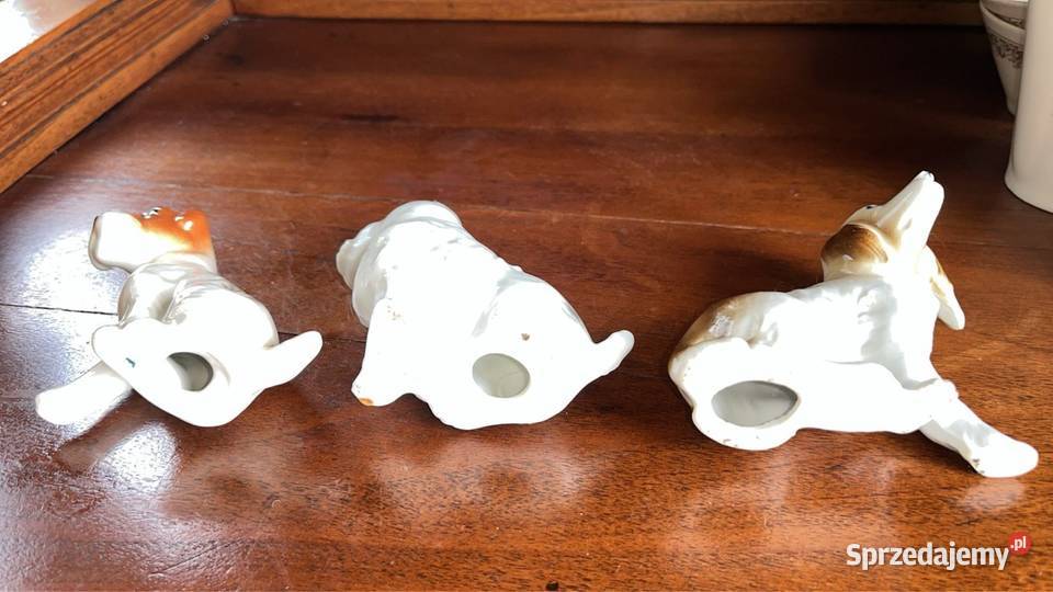 Piesek Figurka porcelanowa Śliczna figurka bez Gdańsk