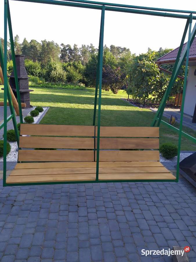 Huśtawka metalowa deska akacja Dom i Ogród lubelskie Ciechanki sprzedam
