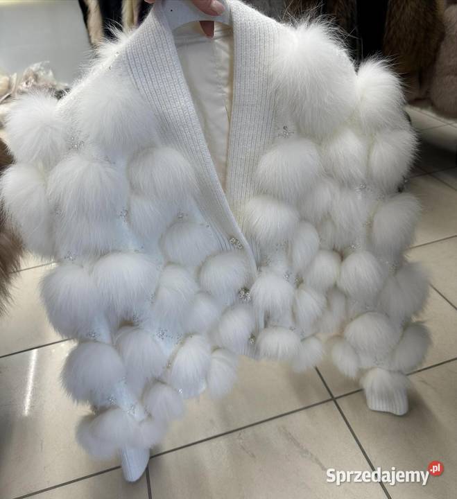 Sweter lisy naturalne luksusowa wersja