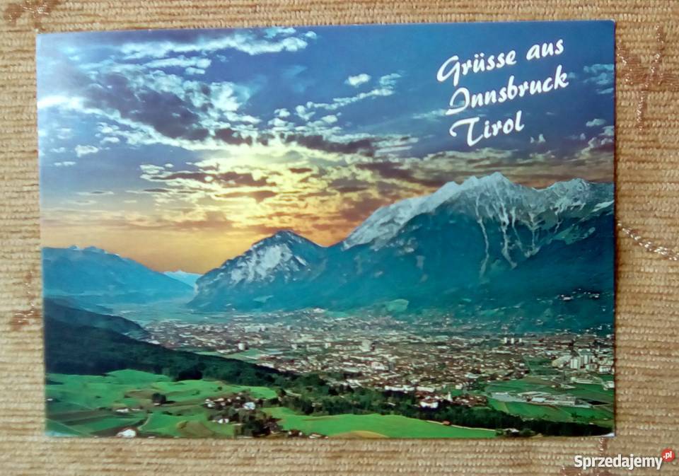 WIDOK NA INNSBRUCK POŁOŻONY W DOLINIE RZEKI INN Pocztówki i karty telefoniczne lubelskie Piszczac sprzedam