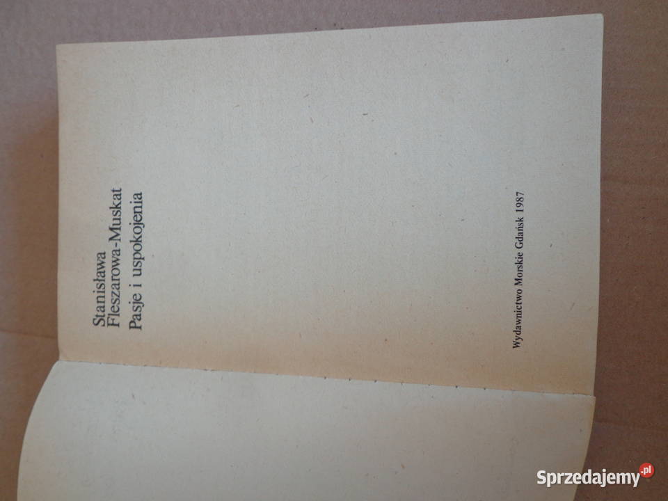 Pasie i uspokojenia Stanisława FleszarowaMuskat Łódź