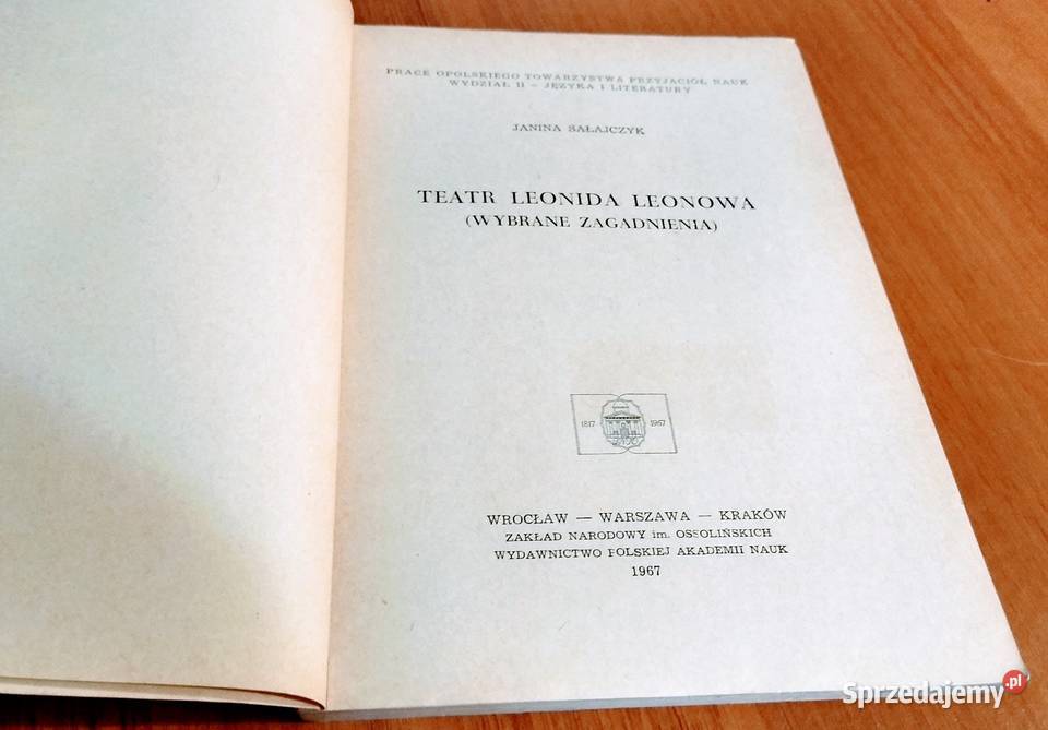 Teatr Leonida Leonowa wybrane zagadnienia Janina Gdańsk