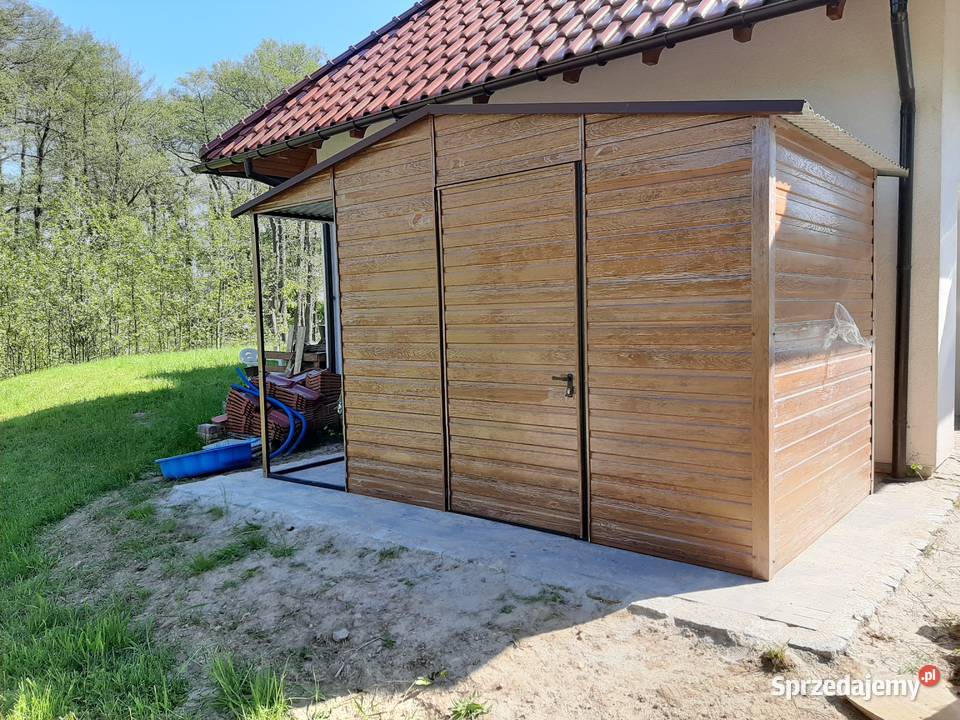 Drewnopodobny Blaszak Blaszany Garaż  Garaże Jawor