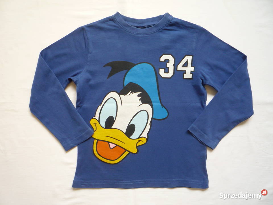 Koszulka 110116 Niebieska bluzka Kaczor Donald chłopiec Szczecin sprzedam