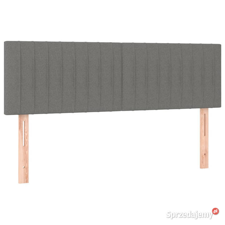 Zagłówek do łóżka z LED ciemnoszary 144x5x7888