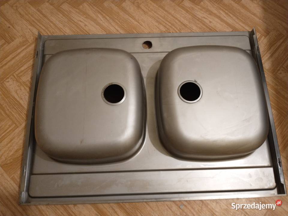 Zlewozmywak dwukomorowy stalowy 8060 z syfonem Pozostałe Bydgoszcz sprzedam