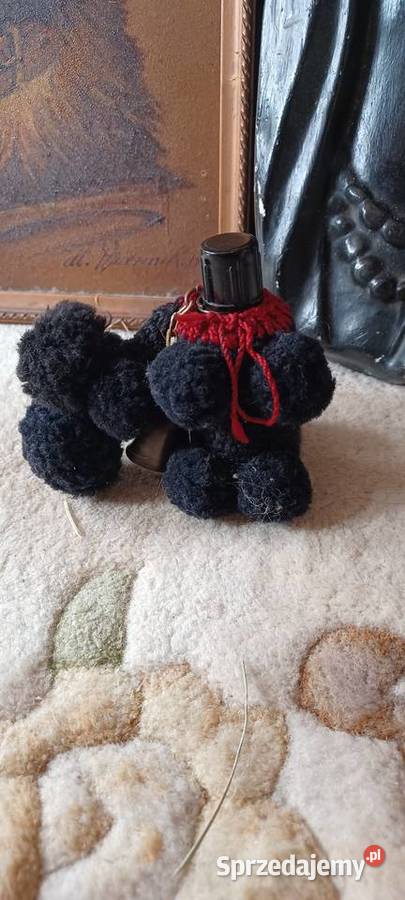 retr vintage Pudel włóczka butelka szkło 85 wys Poznań