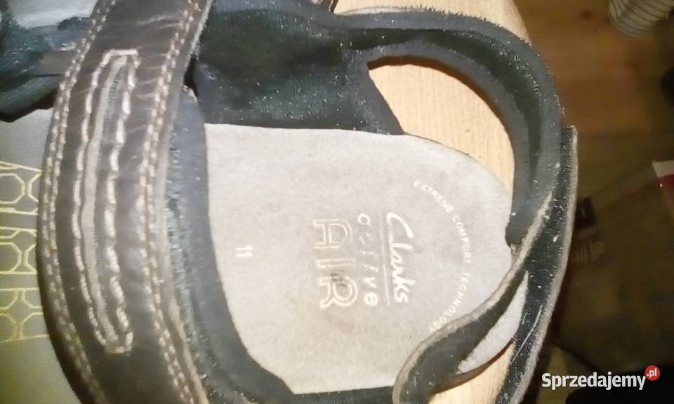 Męskie skórzane sandały CLARKS Active Air 46 Sandały i klapki dolnośląskie Zebrzydowa