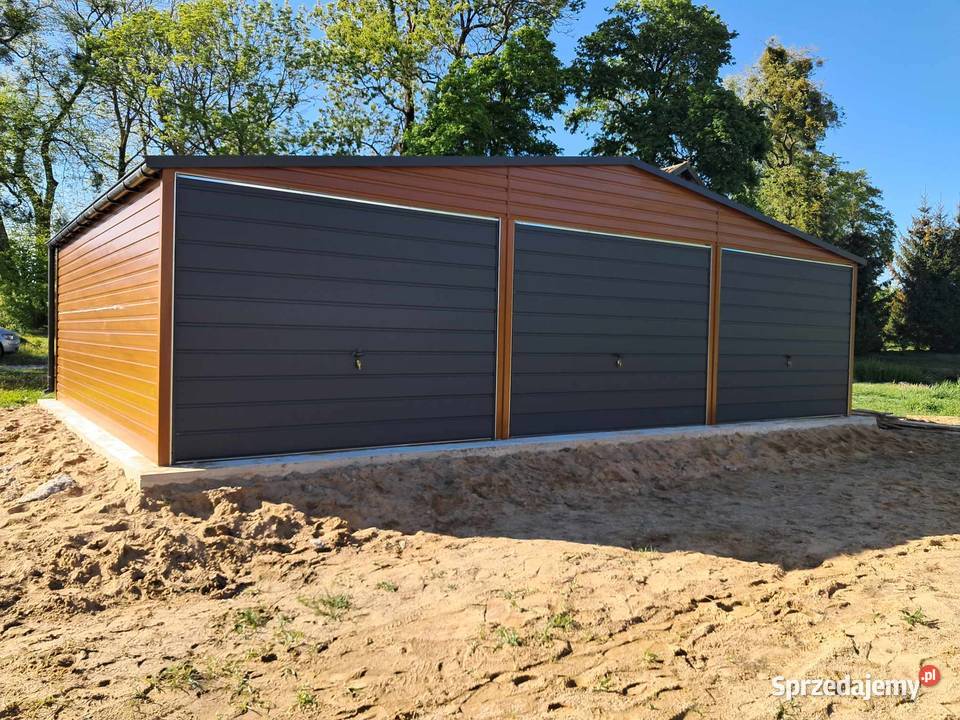 Garaż blaszany 9x6 WZMOCNIONY PROFILAMI mazowieckie sprzedam