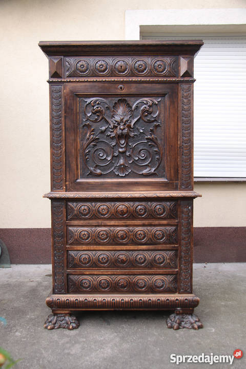 Neorenesansowa szafka barek XIX wiek Italia