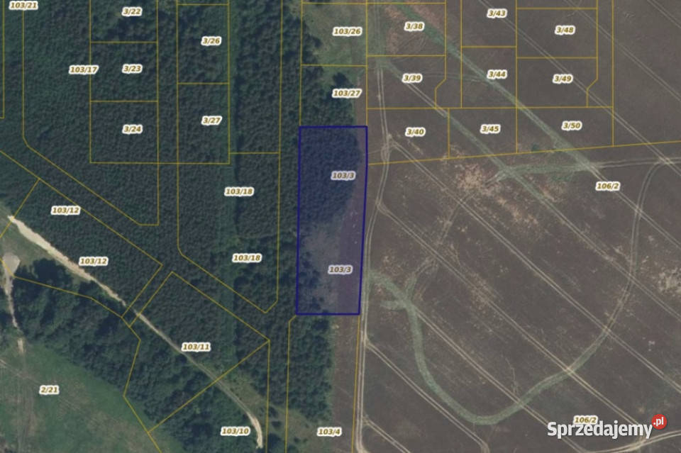 Działka 1033 w miejscowości Cieszyn