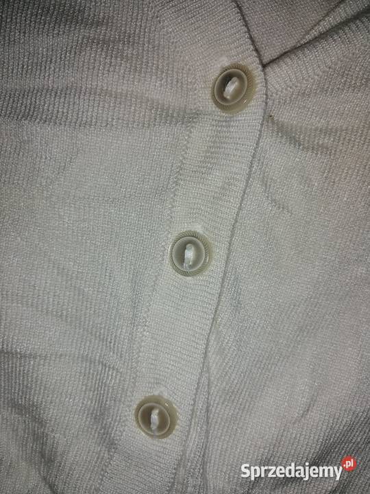 YORkER ecru Sweterek Crop bluzka dzianinowa Z Rozmiar 34(XS) Leszno