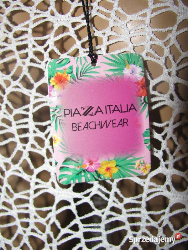 sukienka top plaża PIAZAITALIA BEACHWEAR rS sexy biały Zamość sprzedam