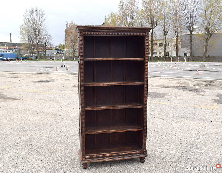BIBLIOTECZKA REGAŁ MEBLE KOLONIALNE INDYJSKIE