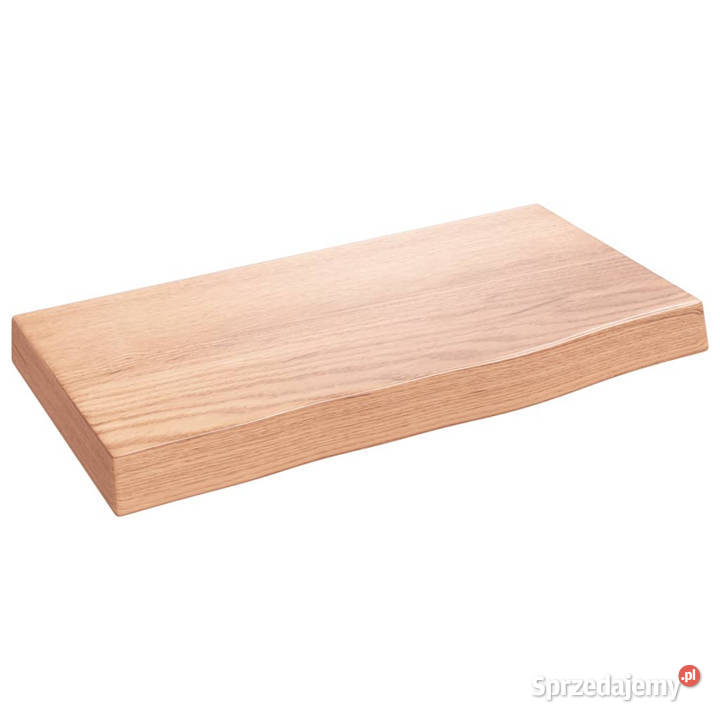 Półka jasnobrązowa 40x20x4 lakierowane lite Półki mazowieckie