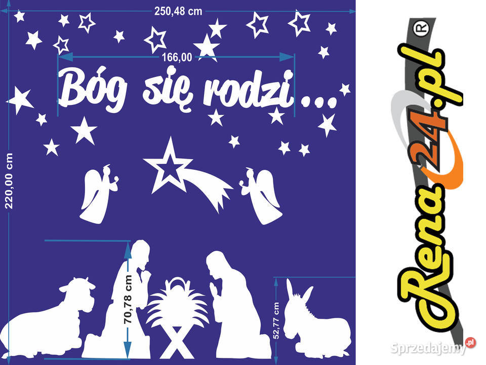 Szopka żłobek zwierzęta Zestaw dekoracyjny Jasienica Rosielna