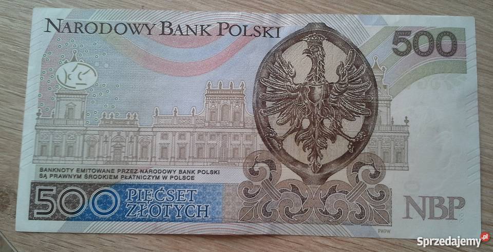 500 złotych Jan III Sobieski2017UNC Konin sprzedam