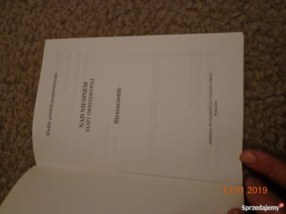 Streszczenie NIEMNEM Eliza Orzeszkowa łódzkie Łódź