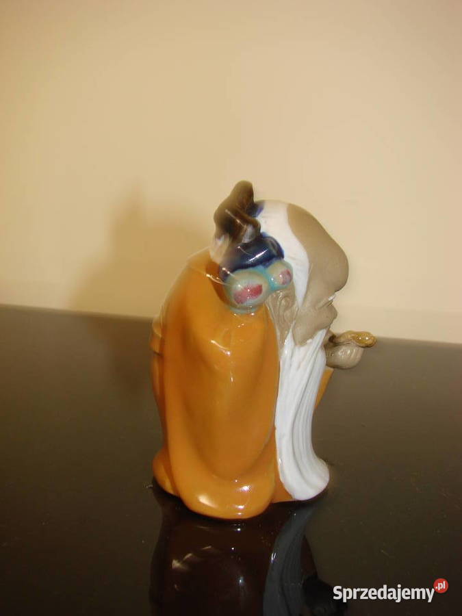 porcelanowa figurka mnicha sygnowna Pruszcz Gdański