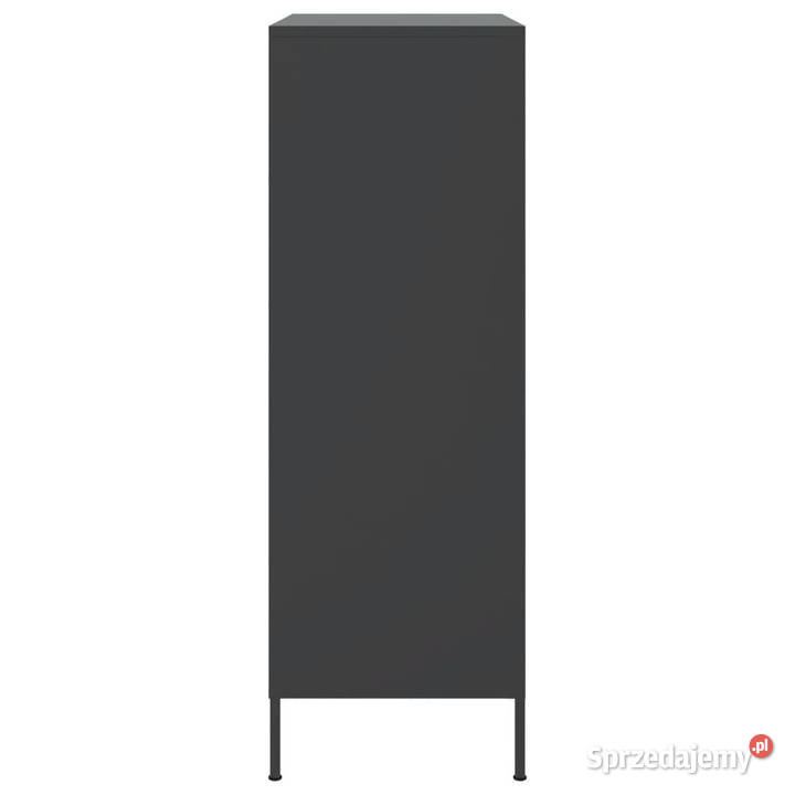 Szafka czarna 68x39x113 stal WM842964 Warszawa