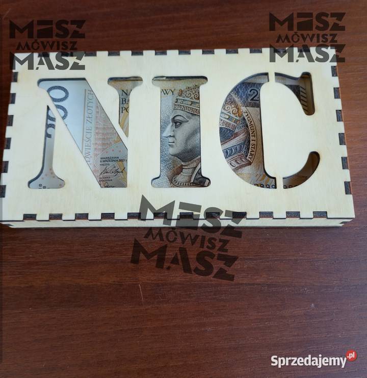 udełko na kasę hajs pieniądze Mikołaja otwierane Racot