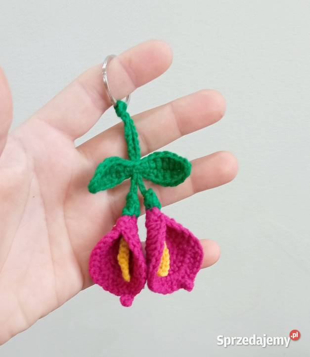 Kalie wykonane na szydełku brelok do kluczy Łask sprzedam