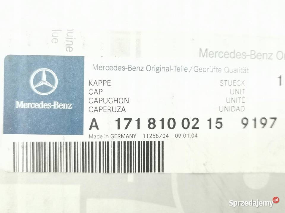 POKRYWA PODSTAWY LUSTERKA PRAWA MERCEDES R171 osobowe sprzedam
