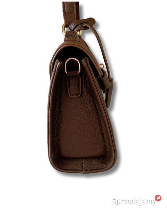 Elegancka czekoladowa torebka zamszowa do ręki Dla kobiet Żabiczyn