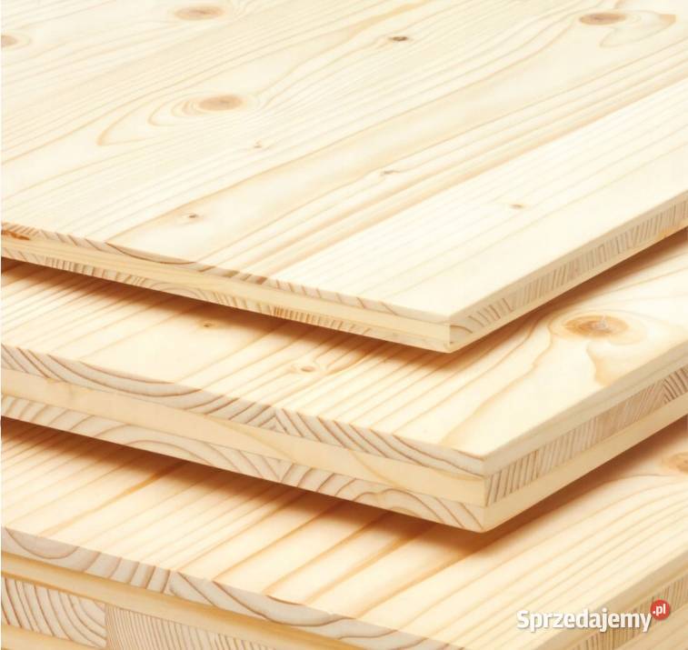 Płyta 3warstwowa Masywna 19x1250x2500mm KLASA BC Budowa Prusice