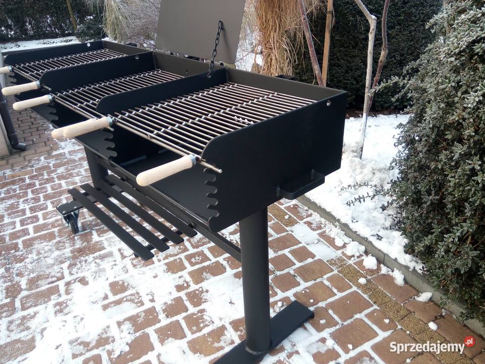 Gastronomiczny grill TRÓJKOMOROWY blacha 5 mm Damasławek