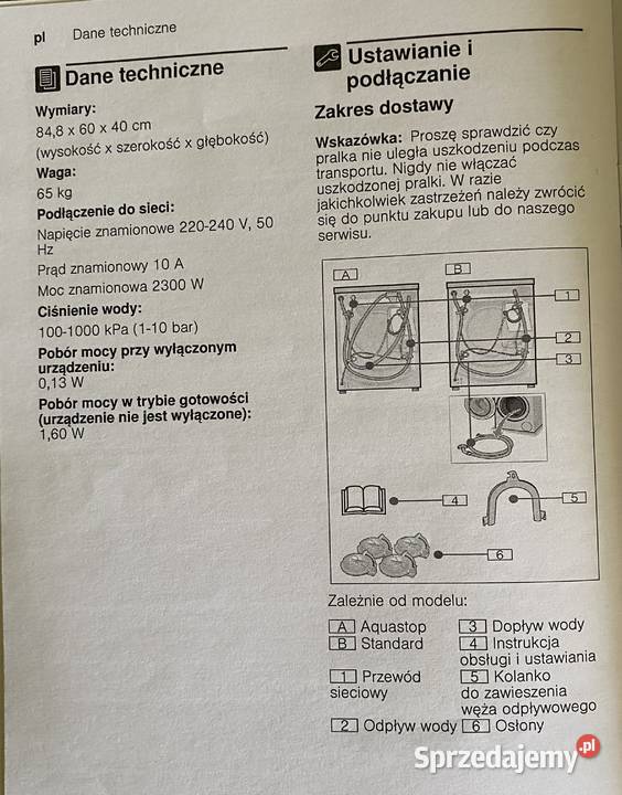 Pralka Bosch WLG2026EPL Serie 4 VarioPerfect Lublin