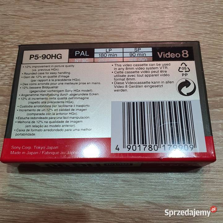 Sony HI8 Metal PAL HG 90 Video 8 Digital 8mm Nowa Sól